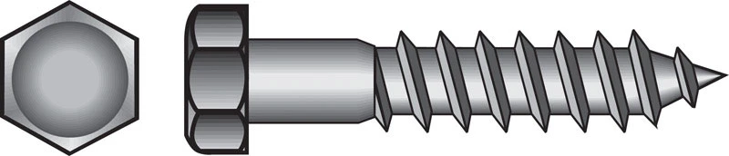 Hillman 3/8 In. x 5 In. Galvanized Hex Lag Screw (50 Ct.)
