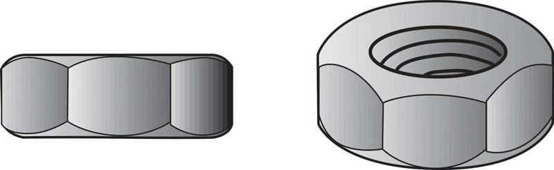 Hillman Stainless Steel USS Hex Nut 100 pk Hillman Stainless Steel USS Hex Nut 100 pk