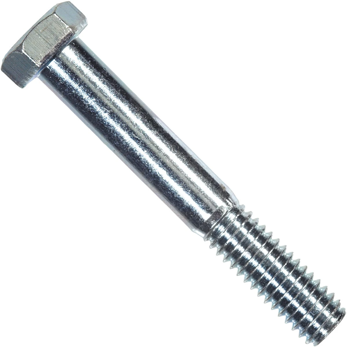 Hex Bolt, Coarse Thread, Low-Carbon Steel, 3/8-16 x 4 In., 50-Pk.