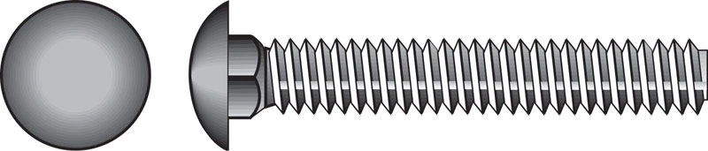 Hillman 3/8 In. X 4-1/2 In. Zinc-plated Steel Carriage Bolt 50 Pk, Grade 2