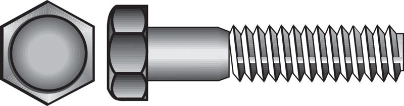 1/2 In. X 7 In. Zinc Grade 2 Hex Bolts 25 Pk, Low Carbon Steel