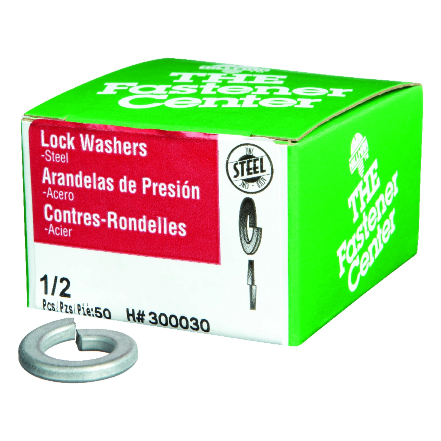 Hillman Zinc-Plated Steel Standard (SAE) Split Lock Washer