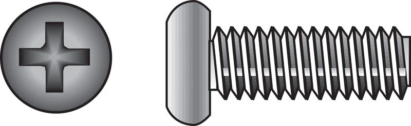Machine Screws, Phillips Pan Head, Stainless Steel, 10-24 x 3/4 In., 100-Pk.