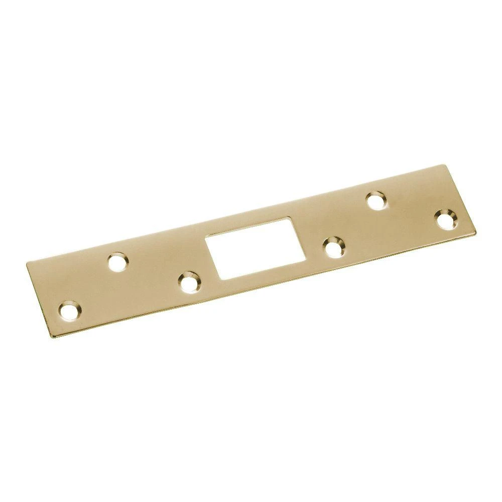 Brass Plated Steel Security Strike - 1-1/4" X 6" - Model 1015