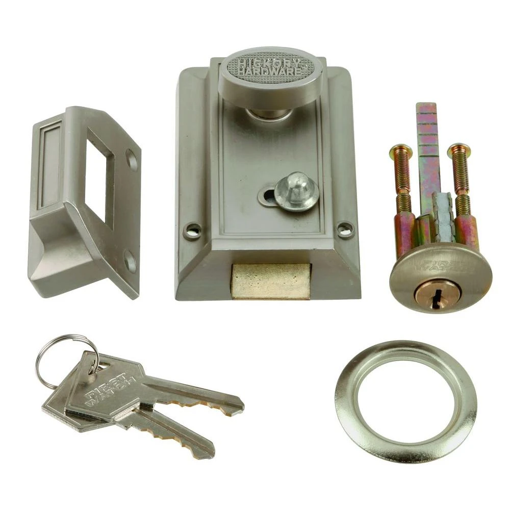 Satin Nickel Finish Night Spring Latch Door Hardware