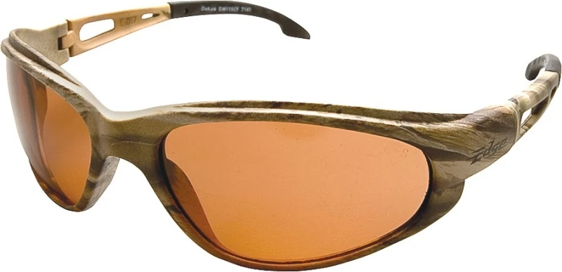 Edge Eyewear Dakura Safety Glasses Copper Lens Camouflage Frame 1 pk