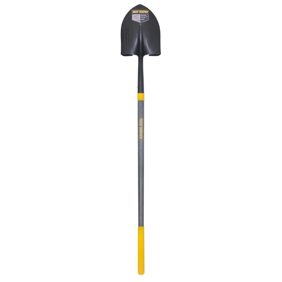 57-inch Round Point Digging Shovel With Long Wood Handle