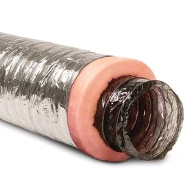 8 In. X 25 Ft. Insulated Polyester Flexible Duct With Metalized Jacket