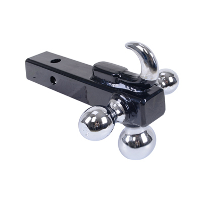 Tri-ball Mount With Hook, 1-7/8 X 2 X 2-5/16-inches