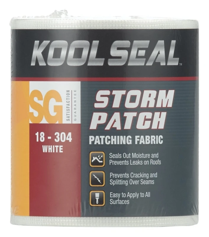 Storm Patching Fabric, Polyester, 4-inch X 50-feet For Roof Repair
