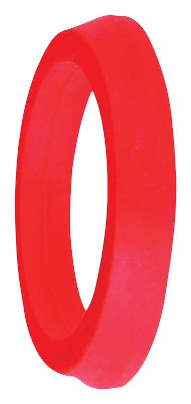 Tapered Reducing Thermo Plastic Rubber Washer, Red, 1-1/2 x 1-1/4-In.