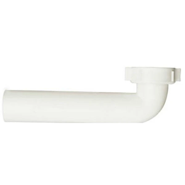 101awk Direct Connect Waste Arm Drain Pipe, 1-1/2" X 7" White Plastic