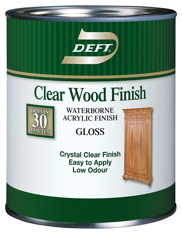 Gloss Clear Lacquer 1 Quart For Interior Wood Finishing