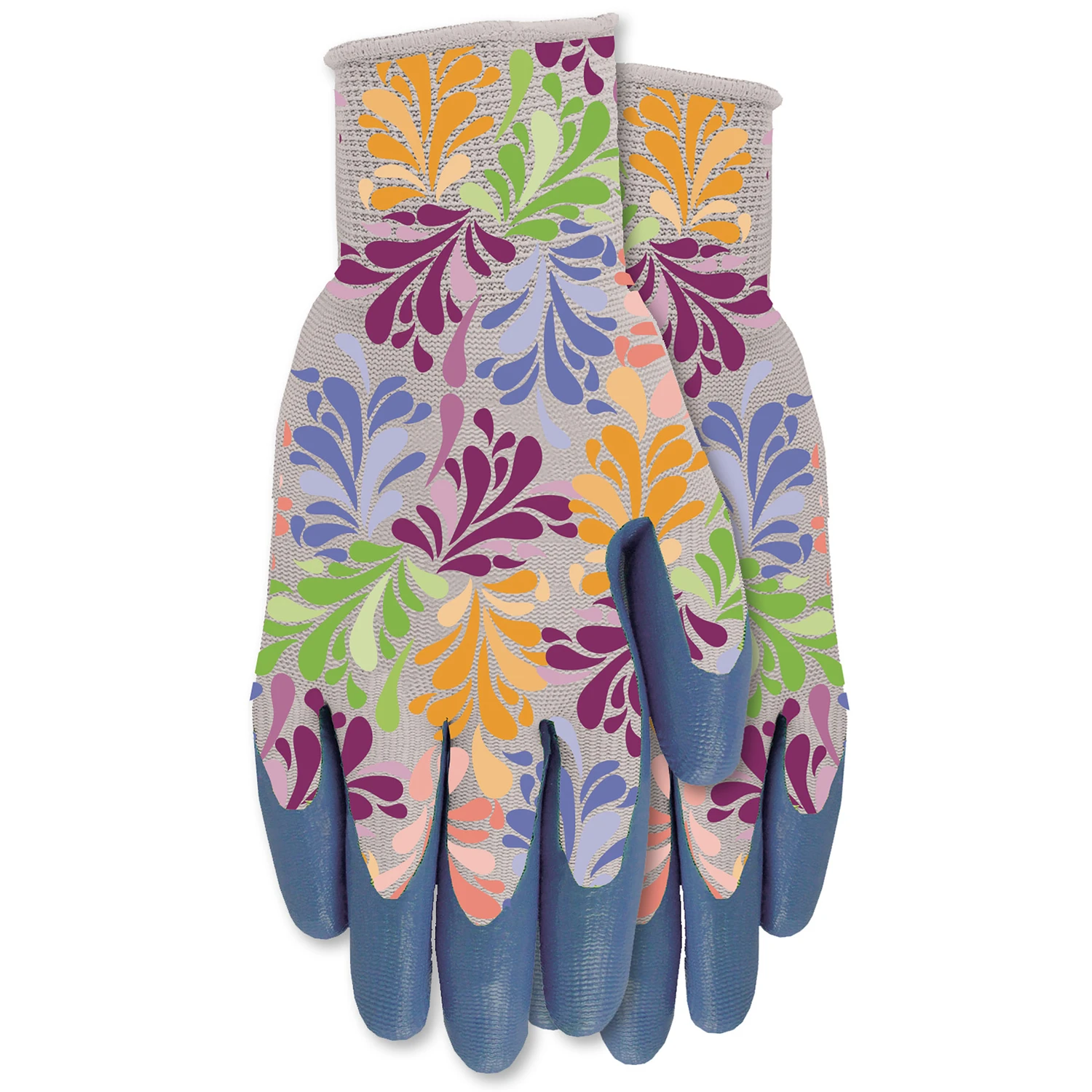 Grip Mate Women's Medium Garden Gloves with Nitrile Dipped Palm for Enhanced Grip and Durability