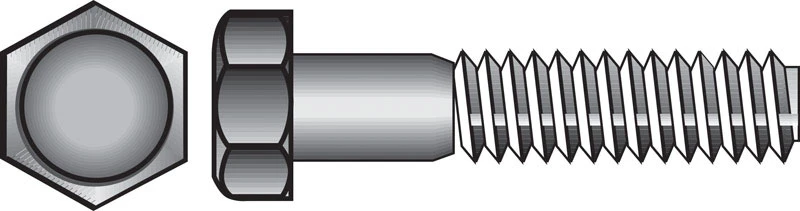 Cap Screws, Coarse Thread, Hex, Stainless Steel, 1/4-20 x 2-1/2 In., 50-Pk.