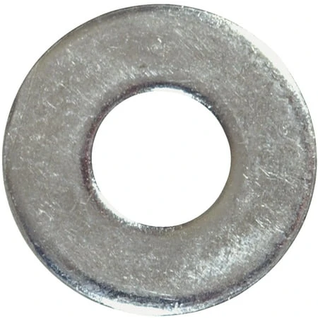Flat Washers, Wide Pattern, Zinc-Plated Steel, 3/8-In., 25-Lbs.