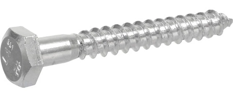 Hillman 1/2 in. x 7 in. L Hex Zinc-Plated Steel Lag Screw 25 pk