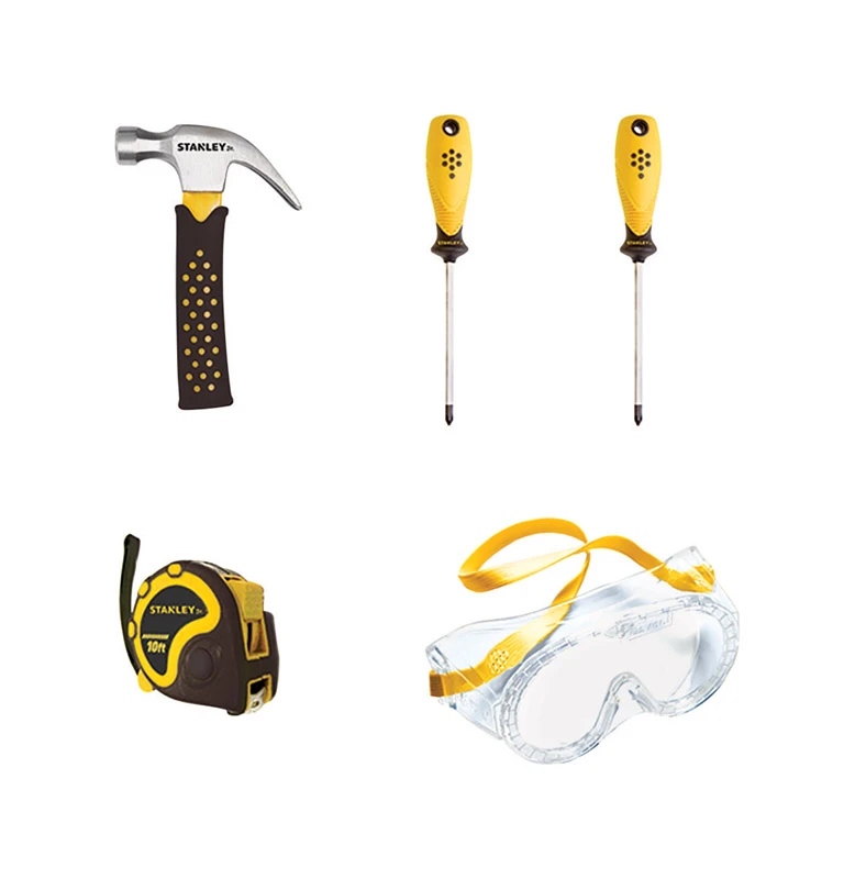 Stanley Jr Toys Metal/Plastic/Polyester Assorted 5 pc.