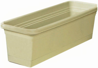 30-inch Olive Green Rolled Rim Window Box Planter With Saucer