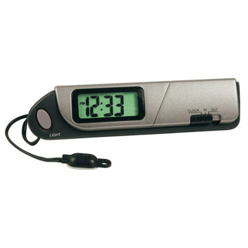 Custom Accessories Gray Thermometer and Clock 1 pk Fit Most Vehicles