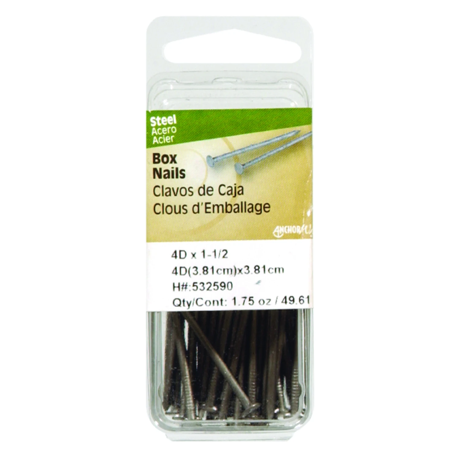 Hillman 1-in 13-Gauge Bright Steel Exterior Box Nail