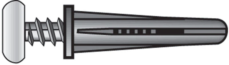 Plastic Anchors With Screws, 6-8 x 3/4-In., 75-Pk.