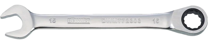 Metric Ratcheting Combination Wrench Long Handle 15 Millimeter