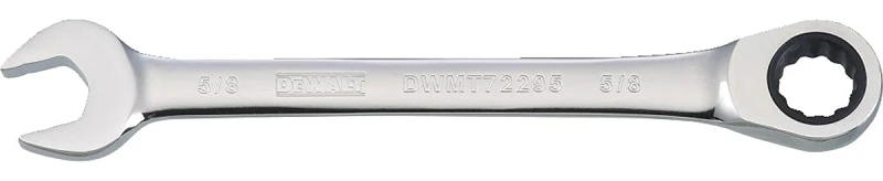 Sae Ratcheting Combination Wrench, Long-panel, 5/8 In. With Anti-slip Design