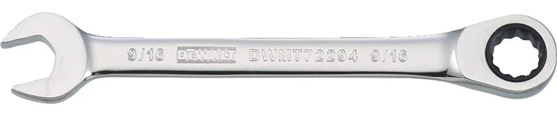 SAE Ratcheting Combination Wrench Long Handle 9/16 Inch Size