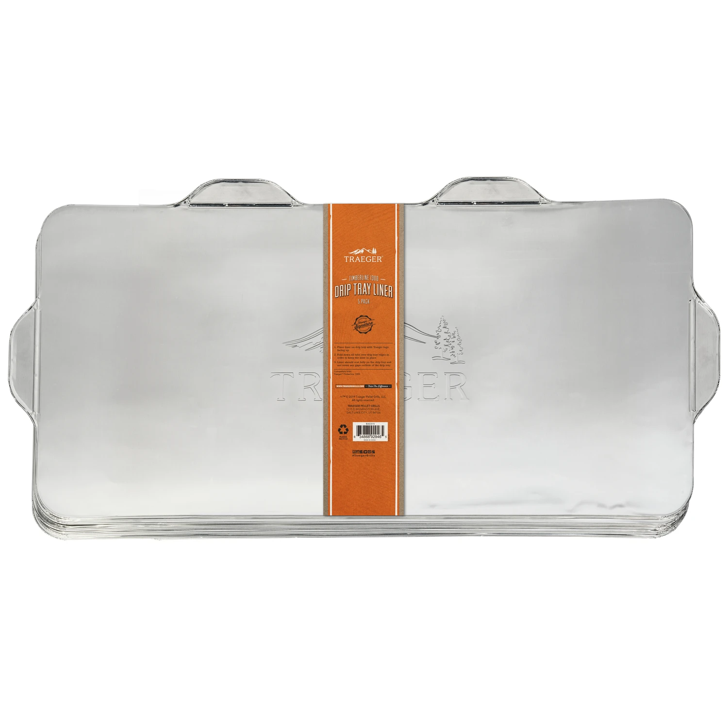 Traeger Aluminum Drip Tray Liner 31.87 in. L X 15.42 in. W For Traeger Timberline 1300