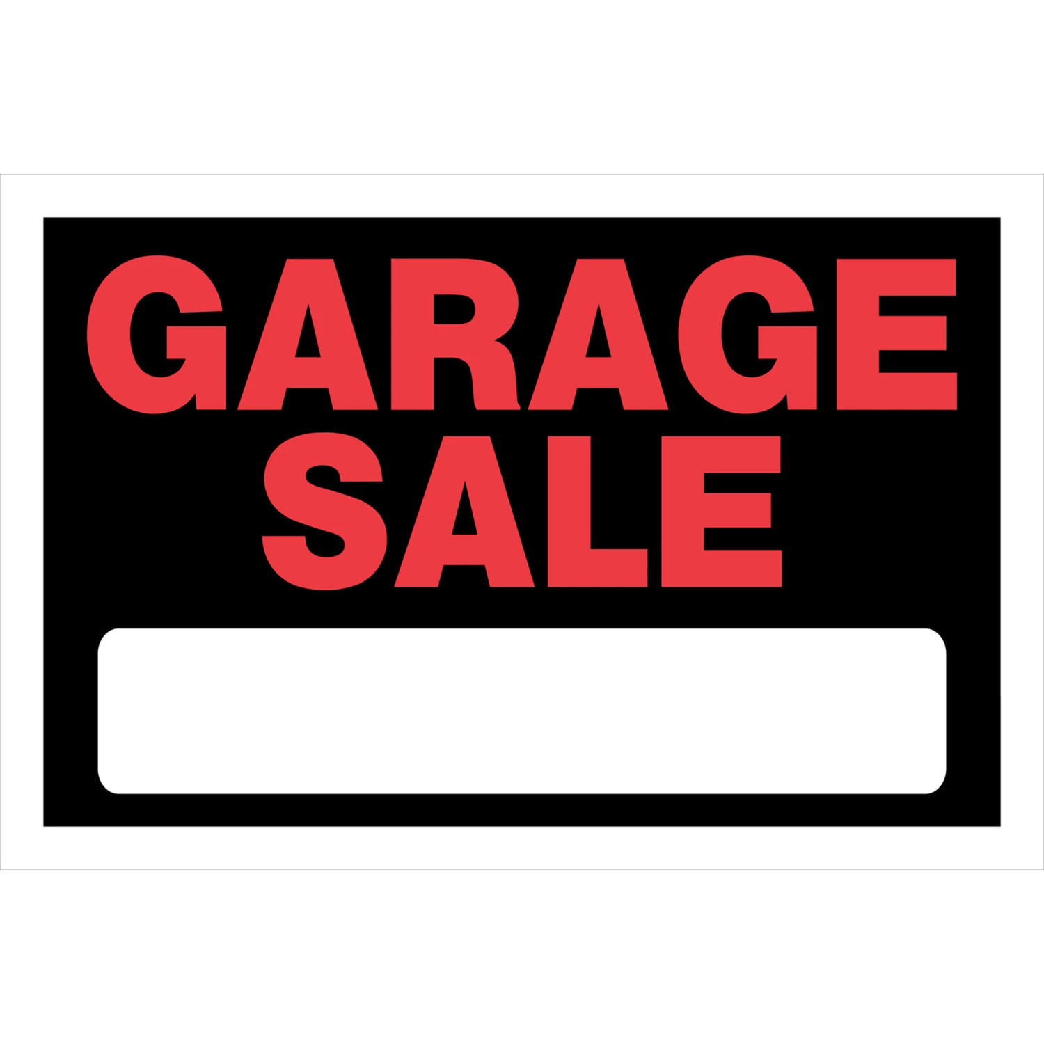 8 in. x 12 in. Plastic Garage Sale Sign
