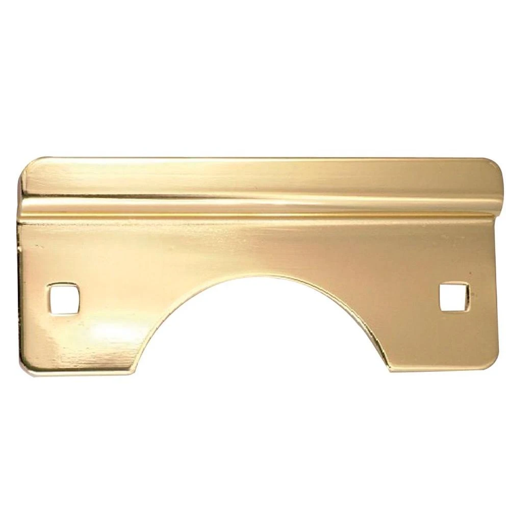 2-1/2 X 6-inch Polished Brass Latch Guard For Out-swinging Doors