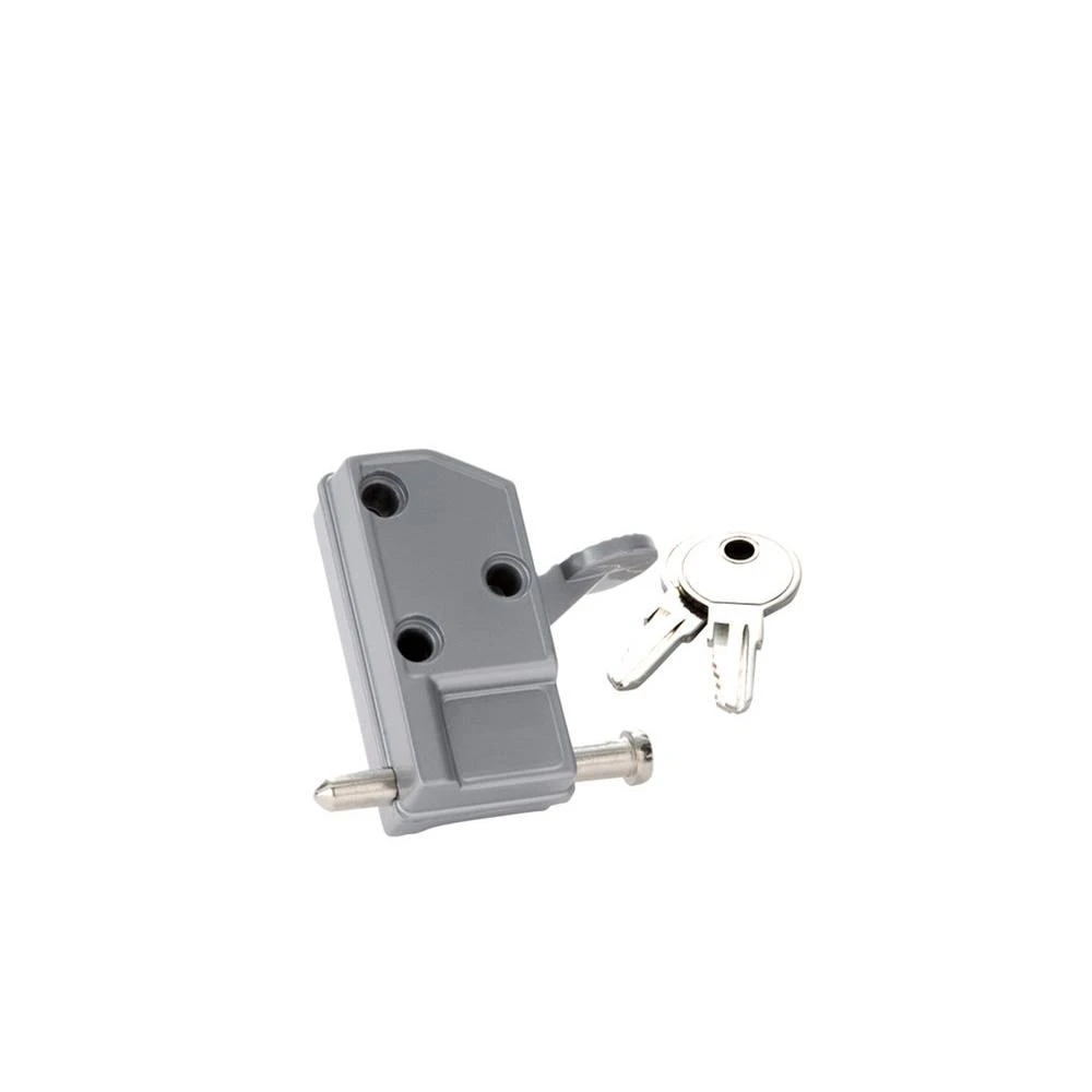 Keyed Patio Door Lock with Durable Metal Construction and Secure Locking Mechanism