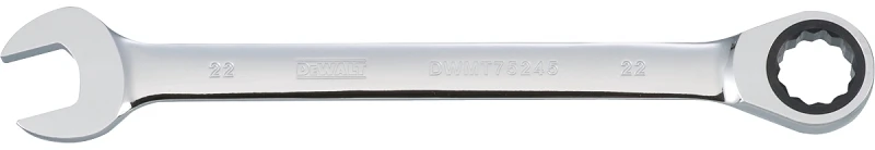Long-Panel Metric Ratcheting Combination Wrench 22 Millimeter
