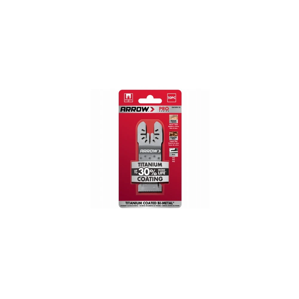 Titanium Metal Oscillating Tool Blade, 1-1/4-In., 10-Pk.