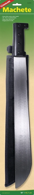 18-Inch Machete with Durable Steel Blade and Ergonomic Handle