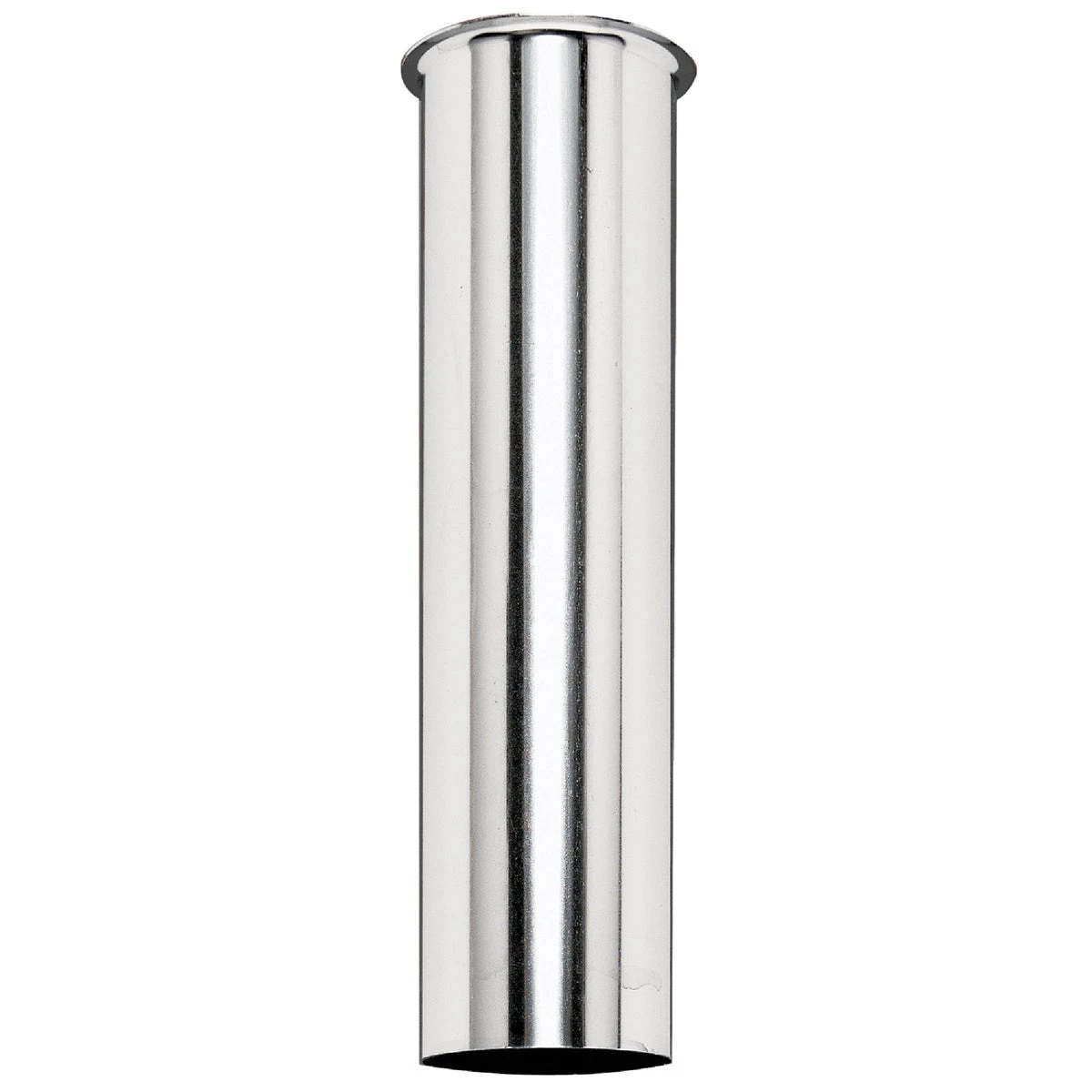 1-1/2 In. X 8 In. Chrome Plated Tailpiece - 22 Gauge Brass Sink Drain Fitting