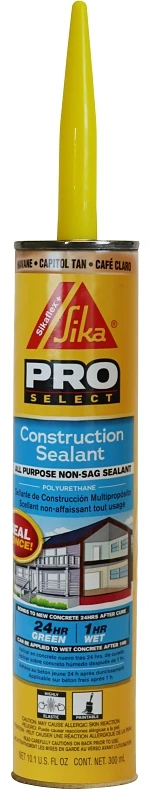 Construction Sealant, Capitol Tan, 10.1 oz. Tube