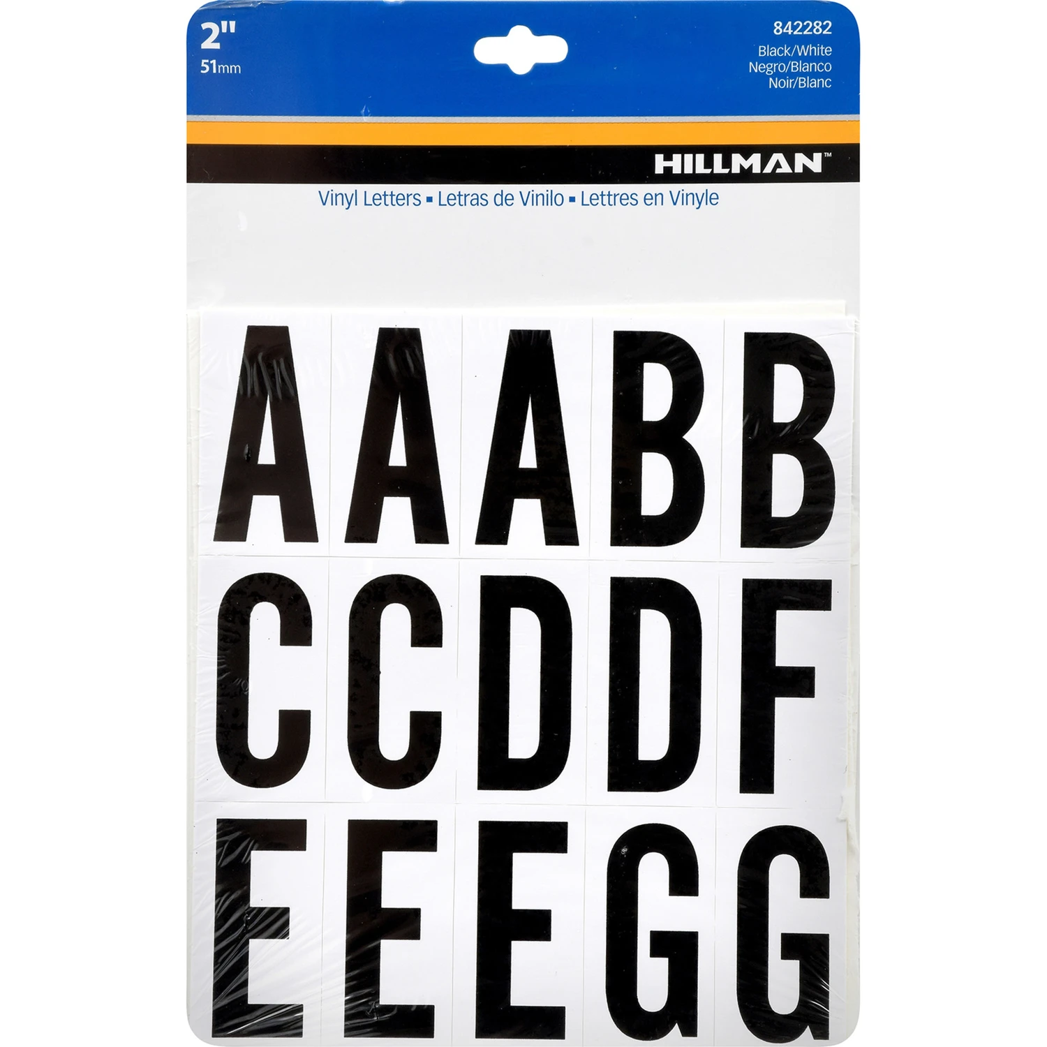 2 In. Black Vinyl Self-adhesive Letter Set A-z 65 Pieces