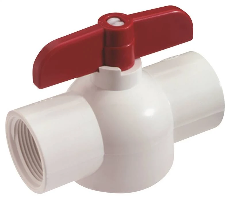 Ebv-0500-t 1/2 Inch Threaded Pvc Ball Valve, 2 Ports/ways, Schedule 40