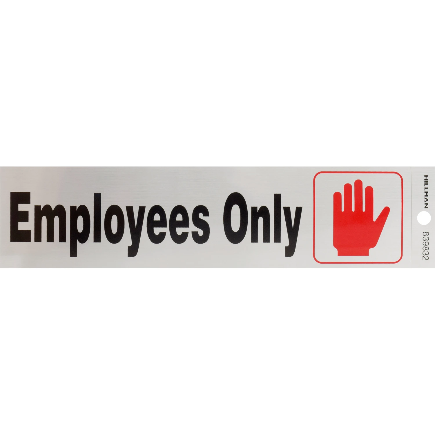2 In. H X 8 In. W English Silver Do Not Enter Decal