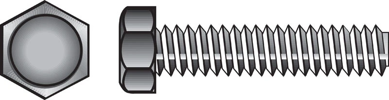 Hillman 1/4 in. D X 1 in. L Zinc Plated Steel Hex Tap Bolt 100 pk Hillman 1/4 in. D X 1 in. L Zinc Plated Steel Hex Tap Bolt 100 pk