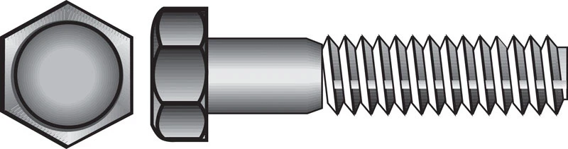 Hillman 3/8-16 in. Dia. x 3-1/2 in. L Steel Hex Head Cap Screw 25 pk