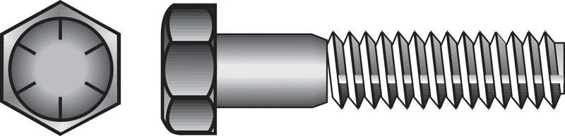 Hillman 5/16 in. Dia. x 1-1/4 in. L Heat Treated Steel Hex Head Cap Screw 100 pk