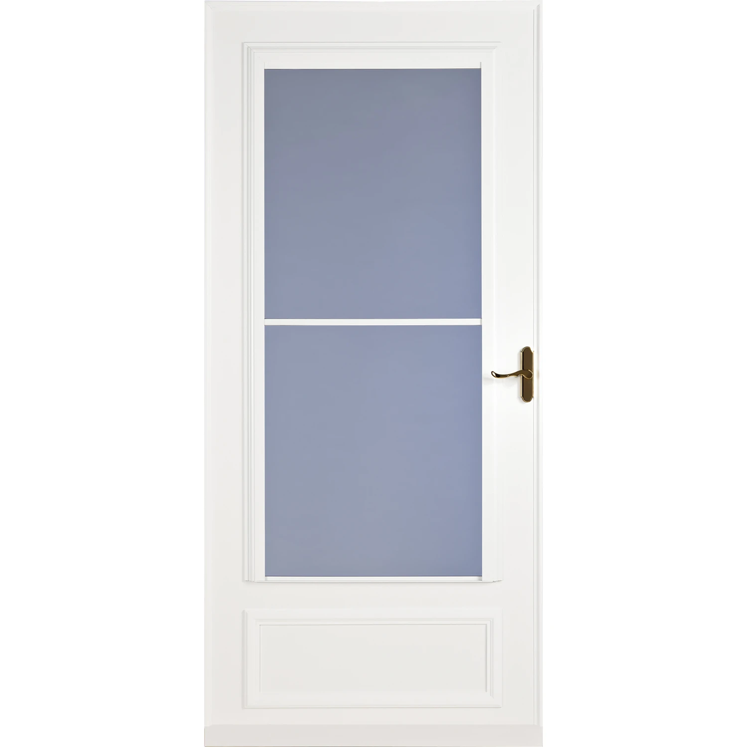 Screenaway 36 In. W X 81 In. H White Mid View Duratech Storm Door