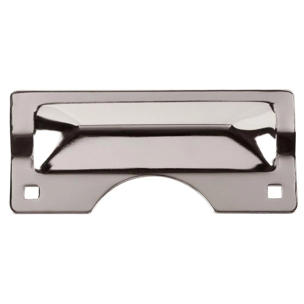 Heavy-duty Chrome Door Latch Guard For Out-swinging Doors, Model 1090