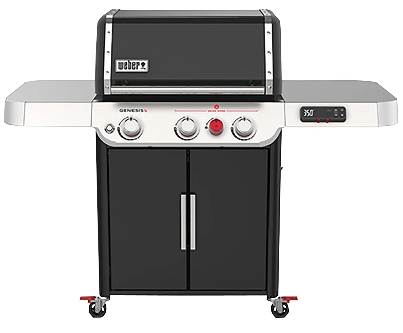 Genesis EX-325s Smart Technology Three-Burner Liquid Propane Gas Grill with Thirty-Nine Thousand BTUs and Sear Burner in Black