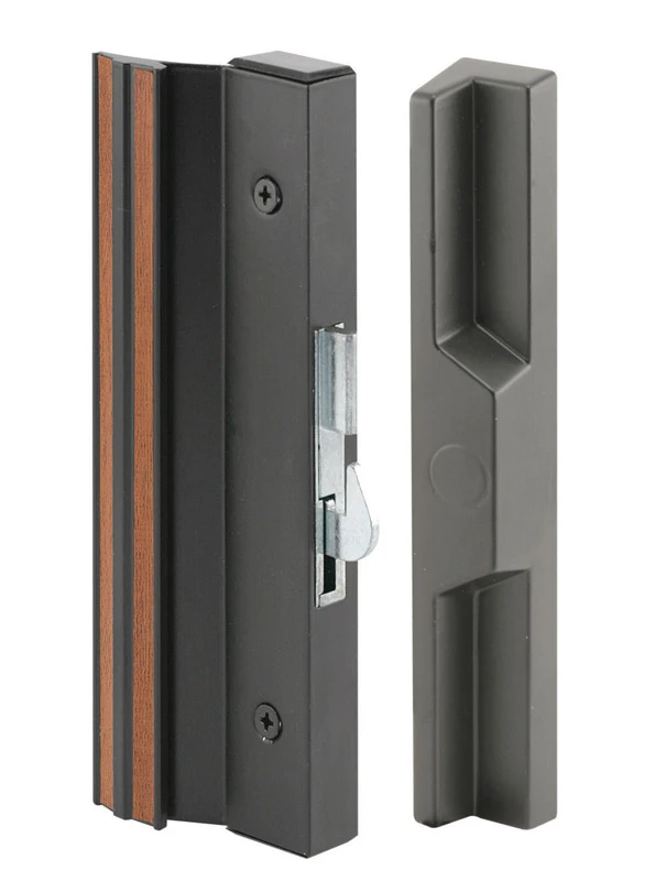 C 1125 Black Aluminum And Diecast Sliding Patio Door Handle Set