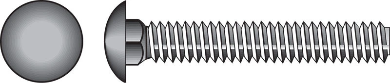 Hillman 1/4 in. X 2 in. L Stainless Steel Carriage Bolt 50 pk Hillman 1/4 in. X 2 in. L Stainless Steel Carriage Bolt 50 pk