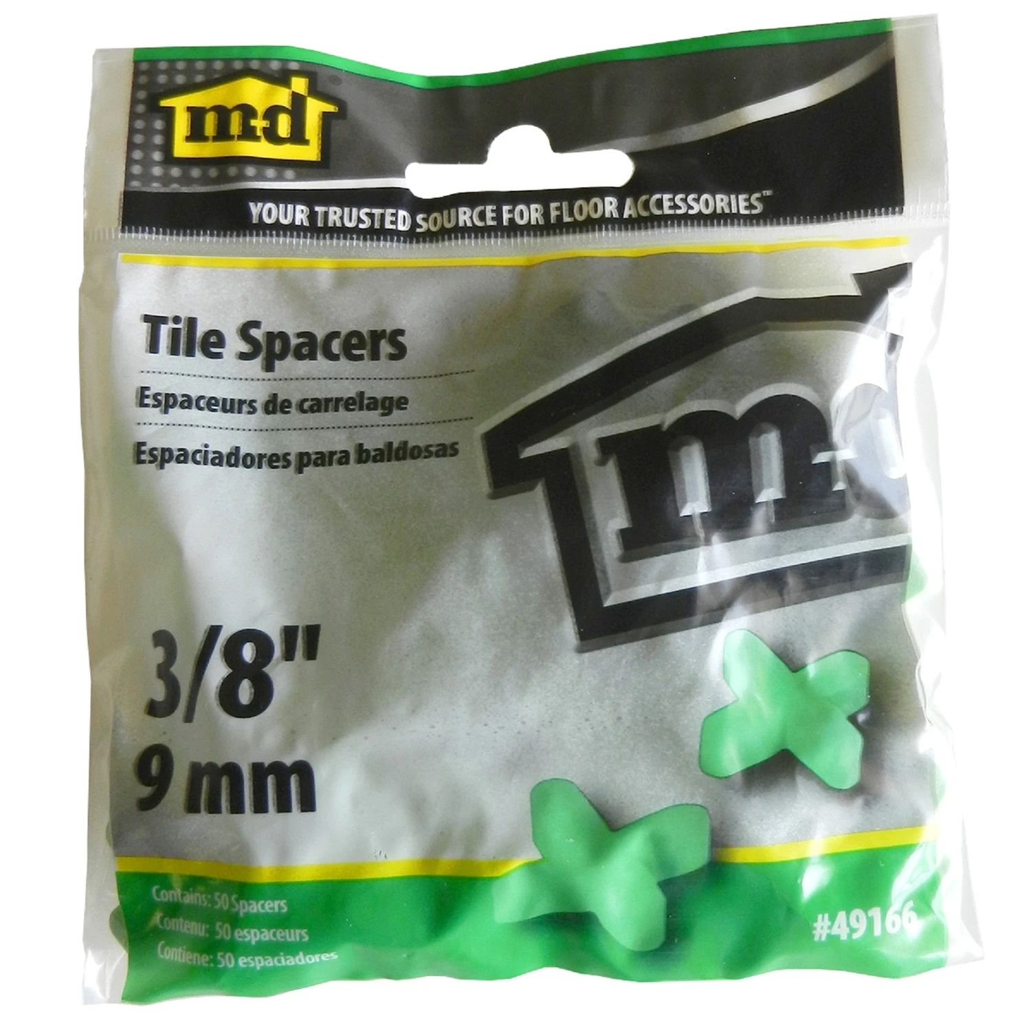 M-D 49166 Tile Spacer, 3/8 in Thick